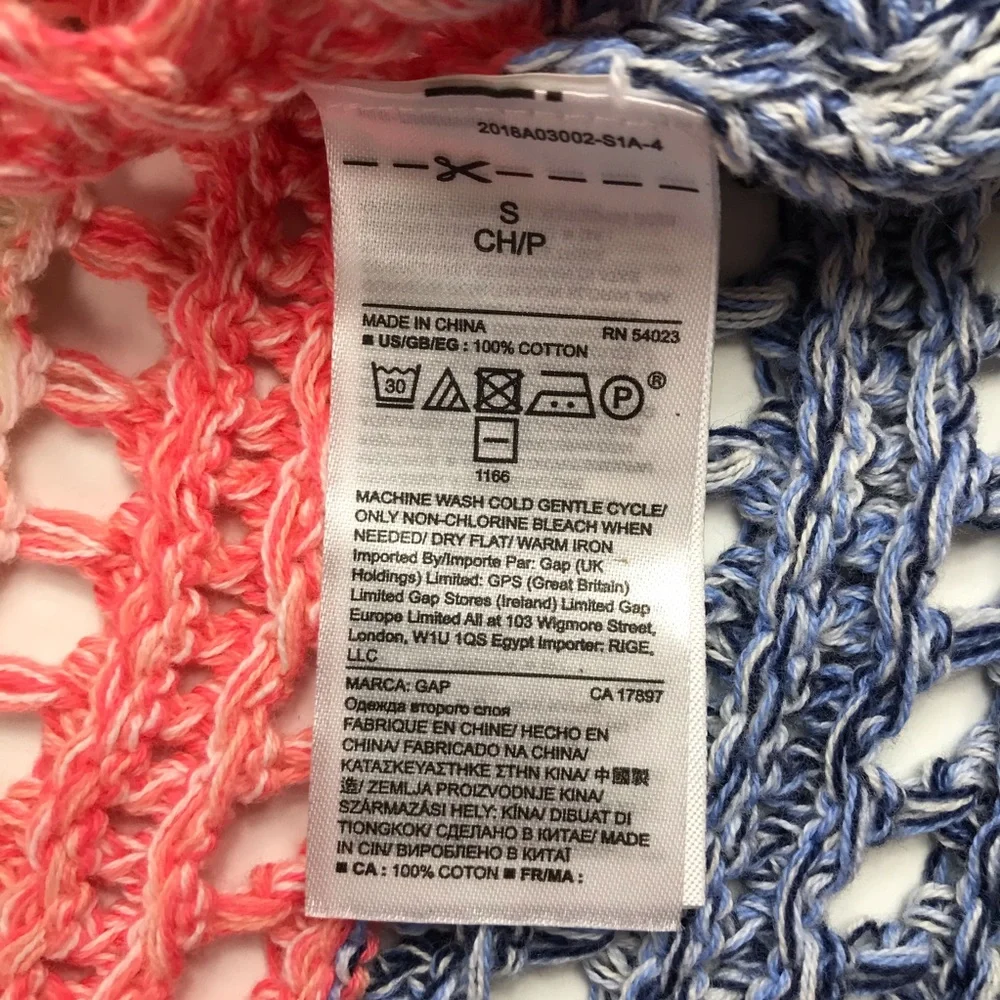 Gap Colorful Striped Open Knit Sweater - Picture 9 of 9